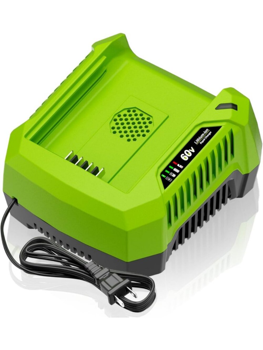 Fast 6A Replacement Charger for 60V Batteries, Compatible with Greenworks Pro